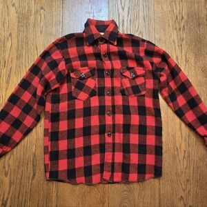 Vintage Frostproof Buffalo Plaid Wool Flannel Shirt – 1970s/80s – Men’s 15 1/2 M